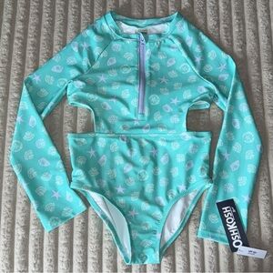 OshKosh B'gosh Girls Mint Green Seashell Swim Top and Bottoms
